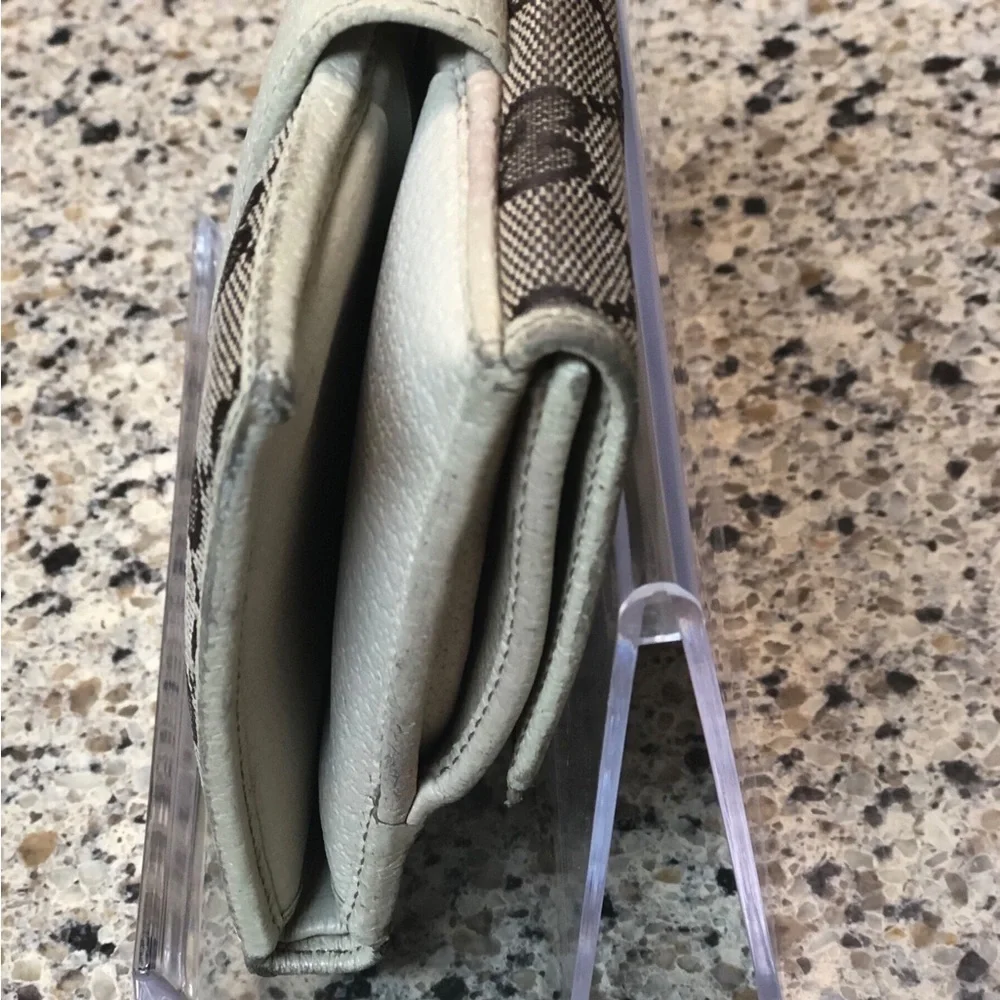 Gucci Canvas Monogram Wallet Vintage GUC - Picture 6 of 15